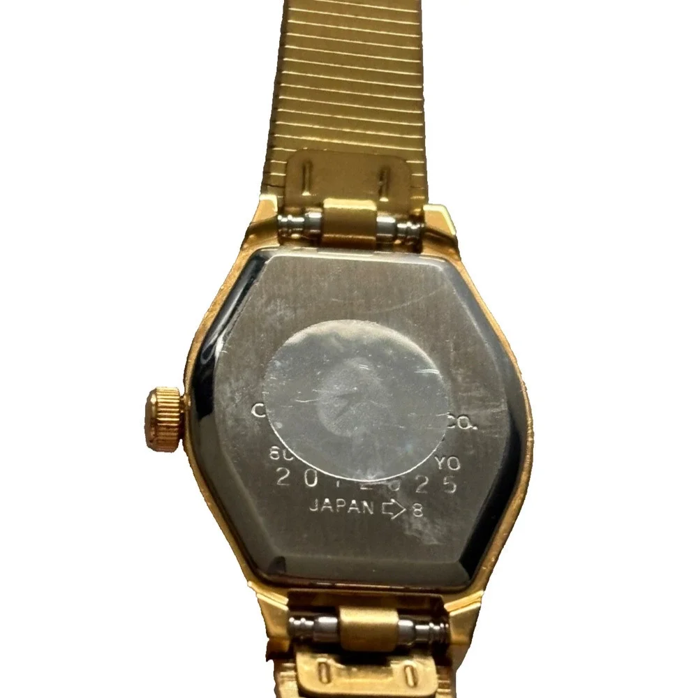 Rare Vintage Citizen CQ 6031-K13499 Gold Quartz Women Watch JAPAN New Old Stock